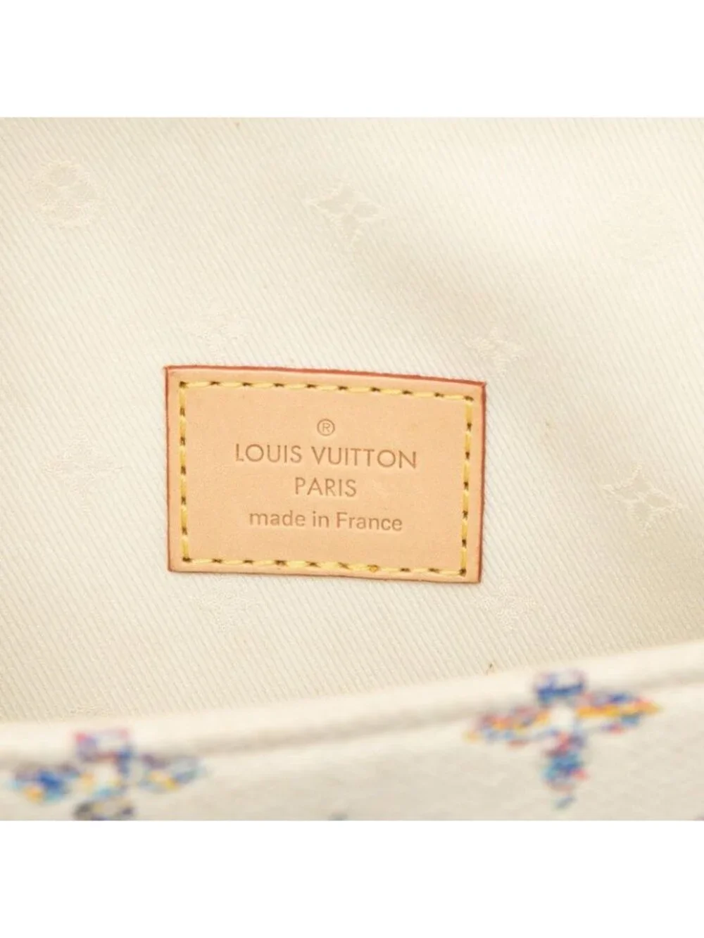 Louis Vuitton Monogram Jacquard Wallet on Chain Ivy 2-Way Shoulder Bag White